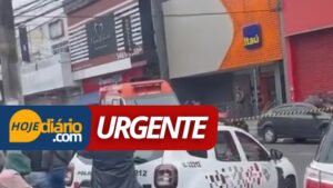 Manhã de terror no Centro de Poá: Assalto em agência bancária tem tiroteio e deixa mortos