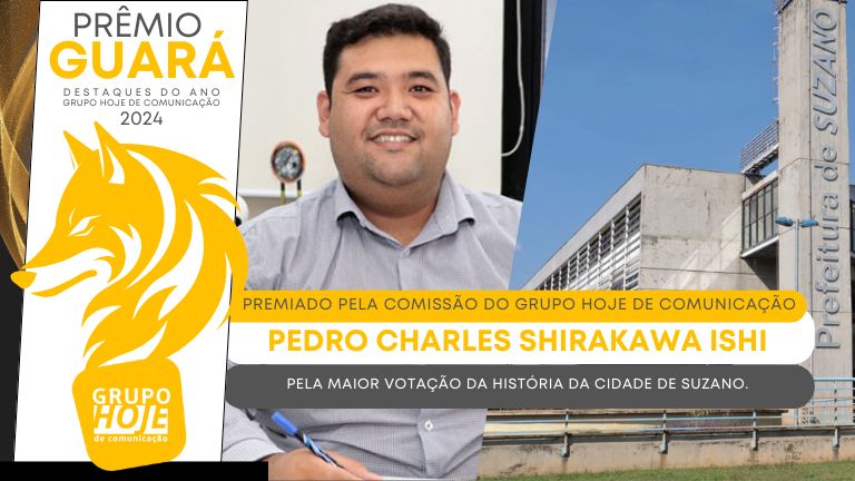 Prêmio Guará - Destaques do Ano: Pedro Ishi é premiado pela maior votação da história da cidade de Suzano