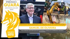 Prêmio Guará – Destaques do Ano: Samuel de Oliveira é premiado pela gestão nos serviços de zeladoria e limpeza de córregos e bueiros de Suzano