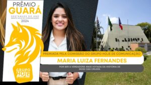 Prêmio Guará – Destaques do Ano: Malu Fernandes é premiada por ser a vereadora mais votada da história de Mogi das Cruzes