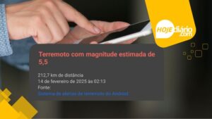 Defesa Civil e USP negam registro de terremoto no estado de São Paulo nesta sexta (14) após alerta em celulares; especialista aponta possível erro