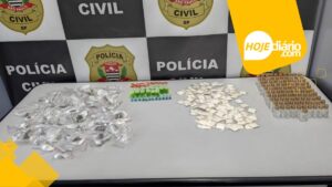 Polícia Civil apreende 349 porções de drogas em viela de Suzano após indivíduo fugir durante abordagem