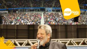 Filósofo Mario Sergio Cortella realiza palestra para mais de quatro mil pessoas na Arena Suzano