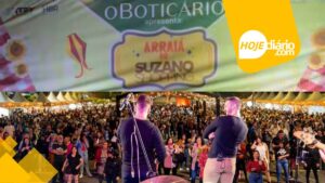 Com "morango do amor" e entrada gratuita, começou a maior Festa Julina do Alto Tietê, no estacionamento do Suzano Shopping; evento segue até domingo (27)