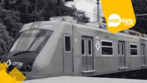 trem cptm preto e branco luto
