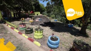 Área revitalizada em Suzano, no rio Guaió, no Jardim Monte Cristo