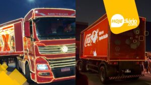 Caravana de Natal da Coca-Cola percorre Mogi das Cruzes e emociona milhares de pessoas, nesta sexta-feira (21); assista