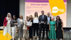 Mogi das Cruzes recebe selos de excelência pelo combate ao HIV e à Sífilis; cidade se destaca entre os municípios líderes do país na eliminação da transmissão vertical Mogi das Cruzes recebe selos de excelência pelo combate ao HIV e Sífilis;