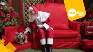 Encontro natalino de pets  no Mogi Shopping