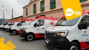 Em Itaquaquecetuba, frota do Serviço de Atendimento Móvel de Urgência (SAMU) é reforçada com cinco novas ambulâncias entregues nesta segunda-feira (1º); assista