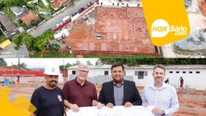 Prefeito de Suzano acompanha avanço das obras da futura UPA do Distrito de Palmeiras, prevista para 2027; local fará cerca de 12 mil atendimentos por mês