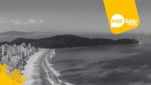 Morador de Itaquaquecetuba morre afogado após ser arrastado por uma corrente de retorno na Praia Grande, neste domingo (1º) Praia Grande luto preto e branco